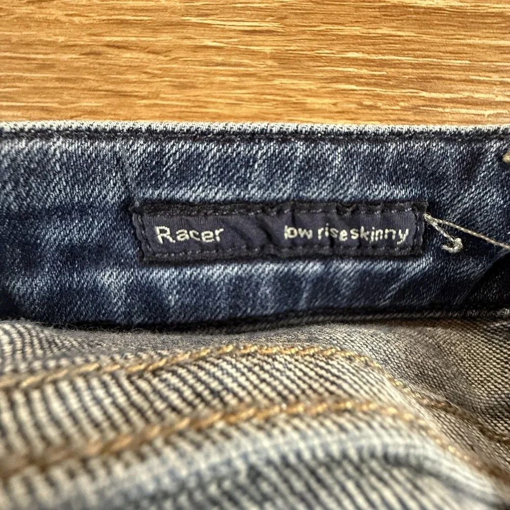 Citizens of Humanity Racer Low Rise Skinny Premium Jeans Women's 25 Blue Stretch